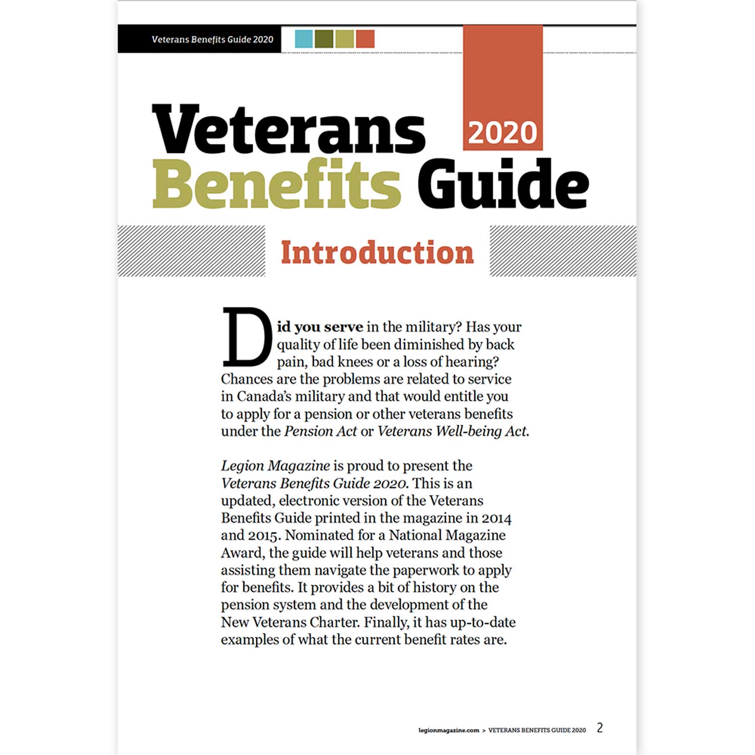 Veterans Benefits Guide 2020 Shop Legion Magazine