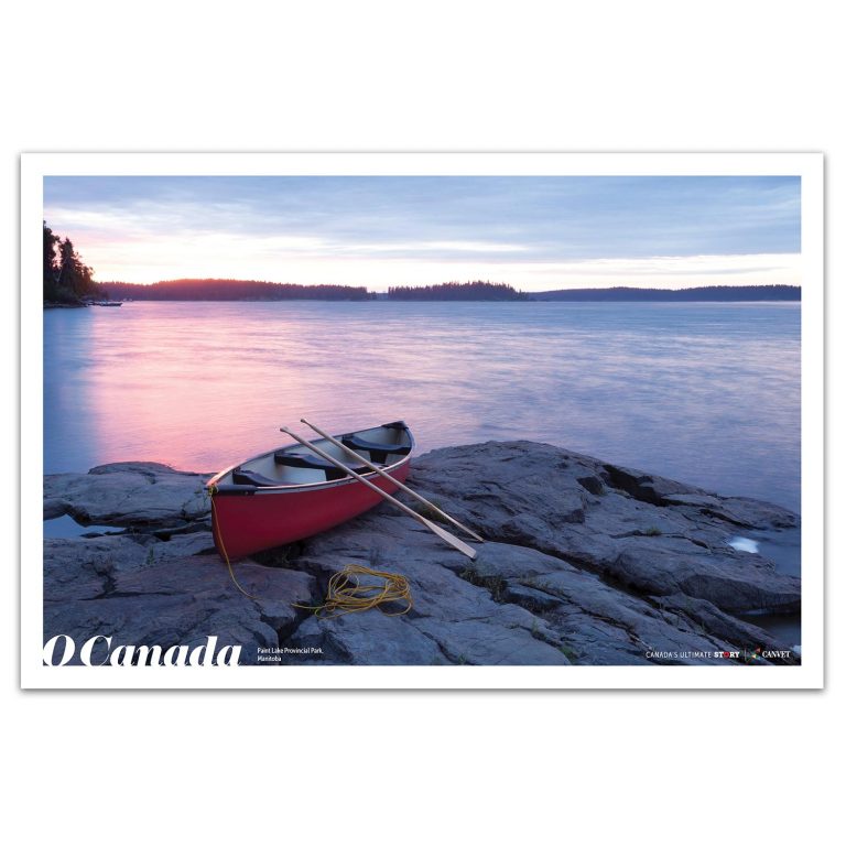 O Canada Provincial Poster (Manitoba) Paint Lake Provincial Park