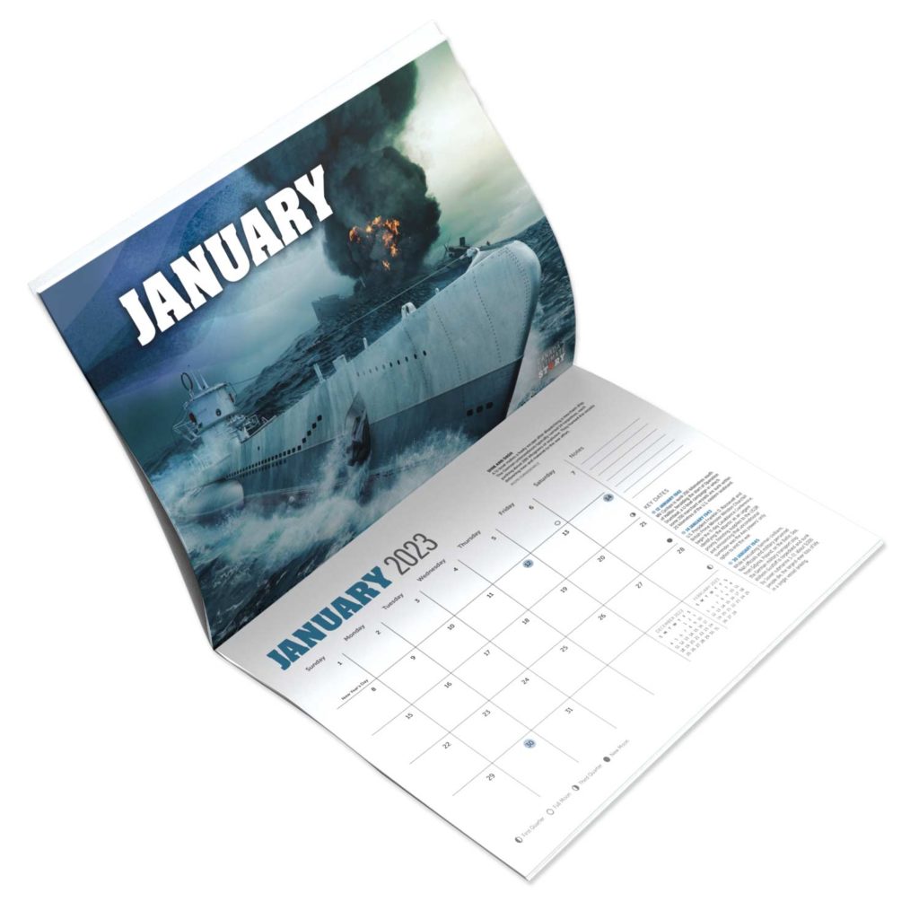 2023 Wall Calendar Uboats attack Shop Legion Magazine