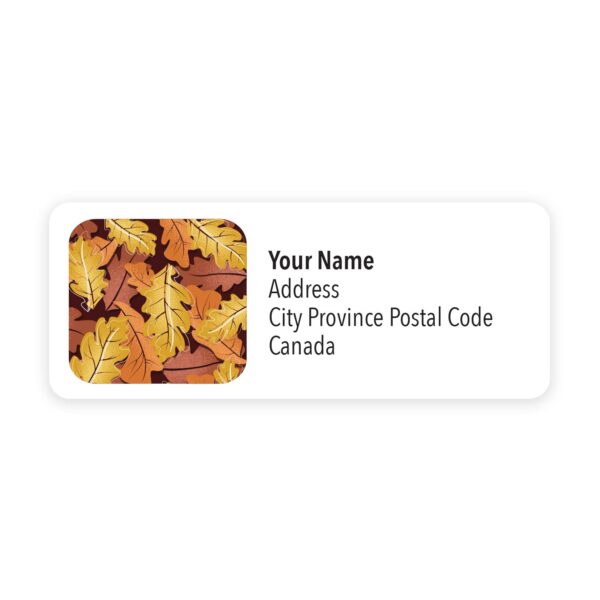 Personalized Canadian Autumn Mailing Labels - Image 2