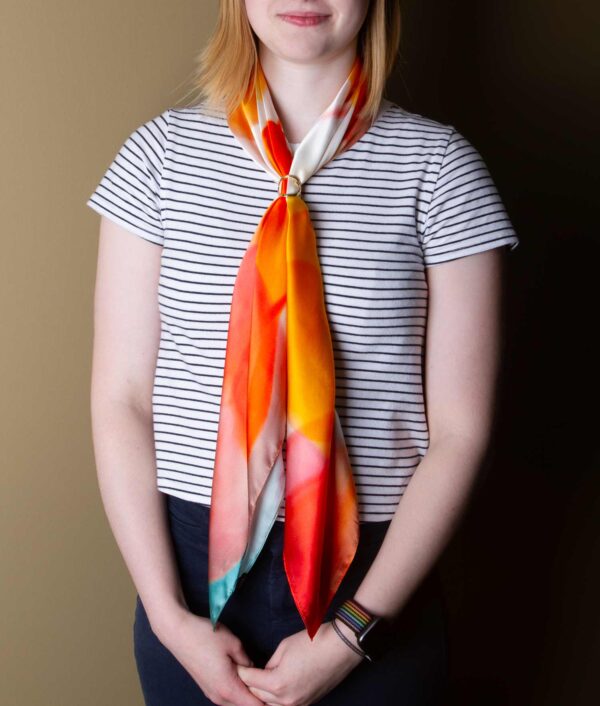 Springtime Blooms Silk Scarf - Image 3