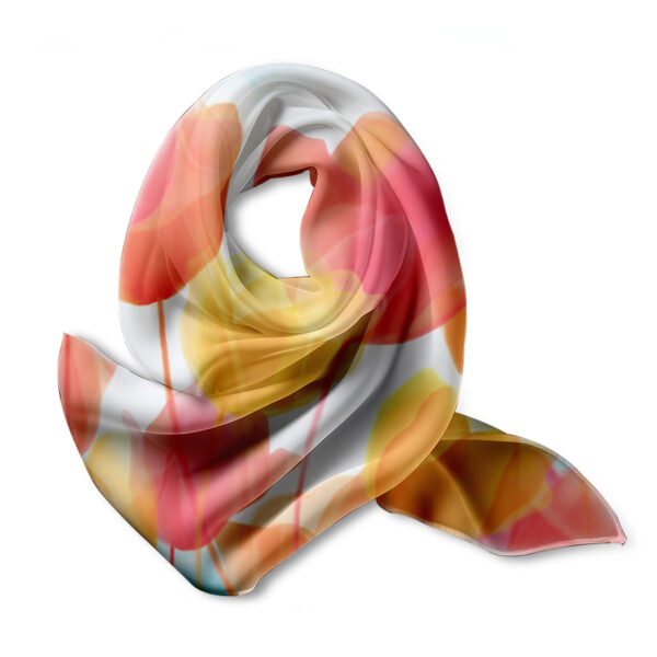 Springtime Blooms Silk Scarf