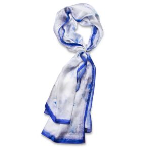 Hydrangea Haze Silk Scarf