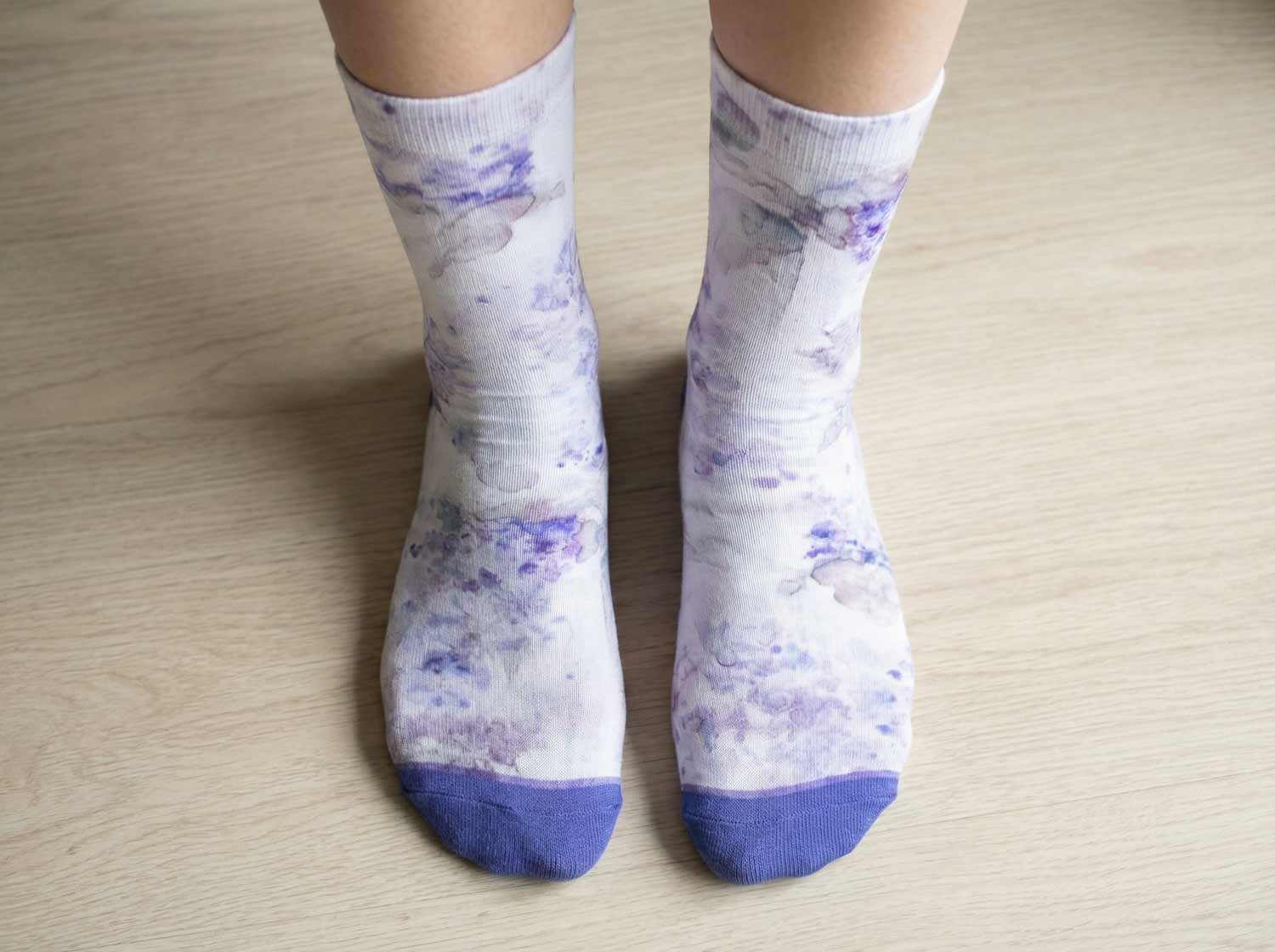 Hydrangea Haze Ultra-Comfort Tube Socks