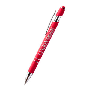 Soft-feel laser engraved commemorative pen