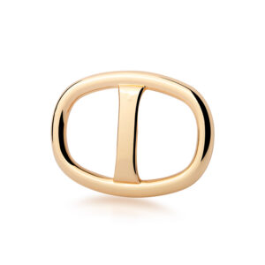 Buckle Scarf Ring - Gold